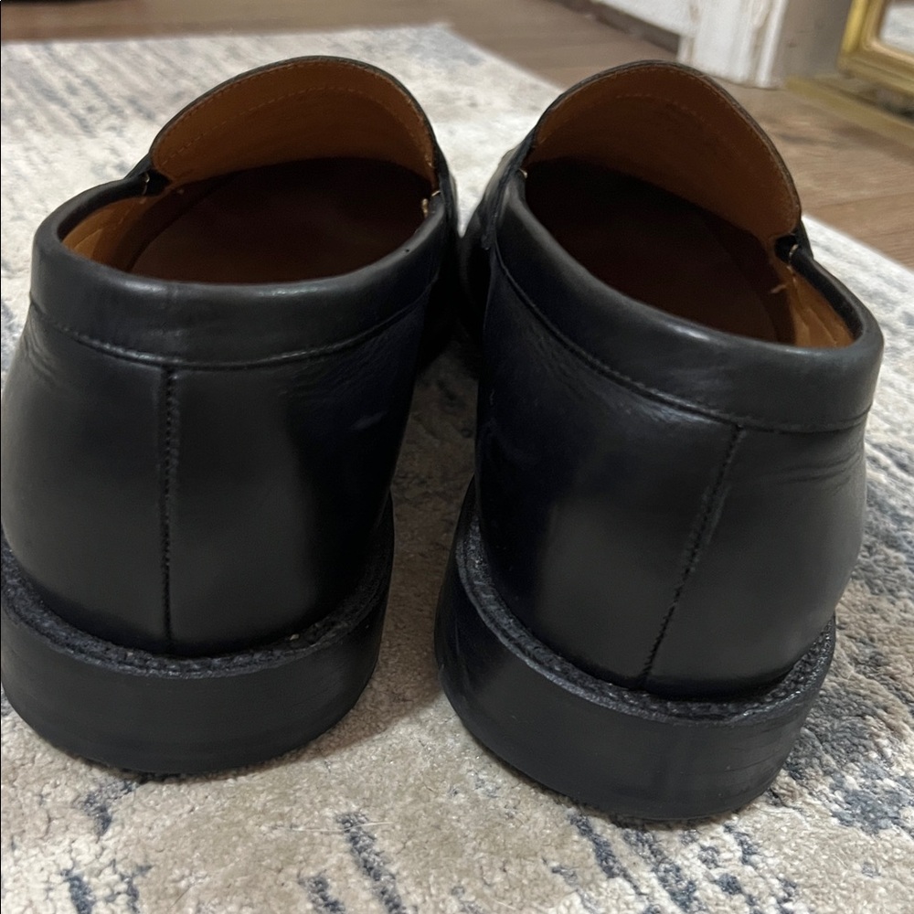 J. Crew Black Leather Penny Loafers - Picture 4 of 6